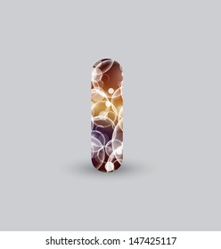 Letter concept with bubbles in editable vector format