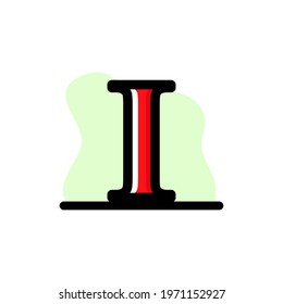 Letter I Conceptual Vector Illustration Design Icon eps10
