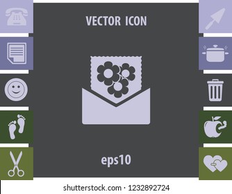 letter of congratulations, vector icon