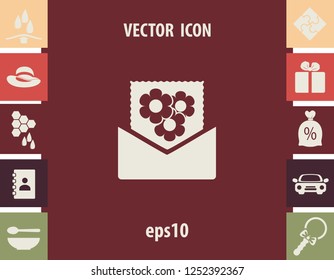 letter of congratulations, vector icon