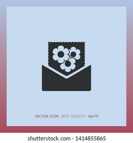 letter of congratulations, vector icon, web design element