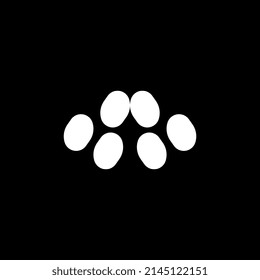 letra a diseño de logotipo de punto de conexión