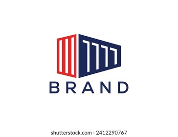 Letter I container vector monogram logo design template