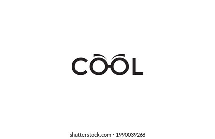 letter Cool sunglasses logo vector icon illustration design