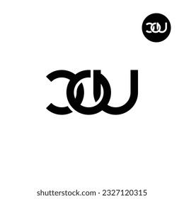 Letter COU Monogram Logo Design