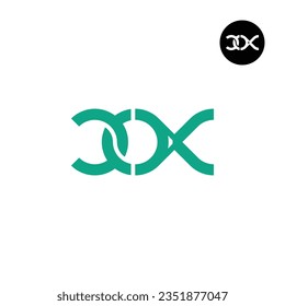 Letter COX Monogram Logo Design