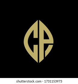 Letter CP /AP Leaf Logo Design Template Element industrial and green business
