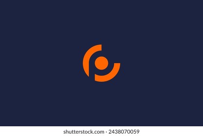 letter cp with circle logo icon design vector design template inspiration