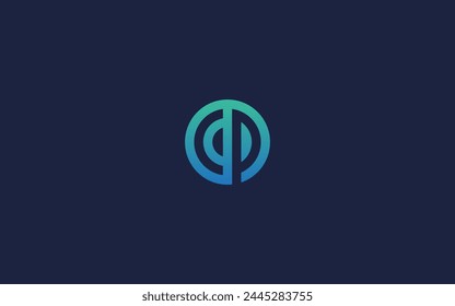 letter cp with circle logo icon design vector design template inspiration