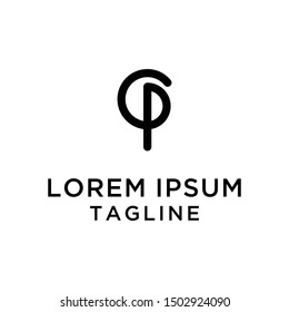 Letter CP Logo  Design Template