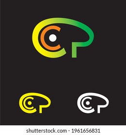 Letter CP logo icon, Typography Vector logo design