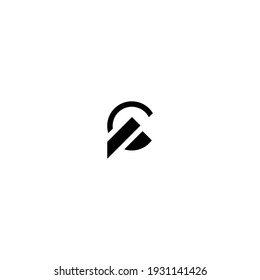 Letter CP monogram logo design vector