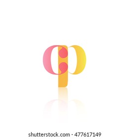 Letter CP that can be used as initial logo