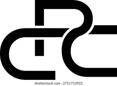 Letra CPC monograma design de logotipo