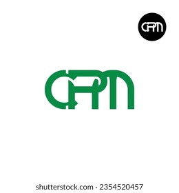 Diseño de logotipo de monograma CPM
