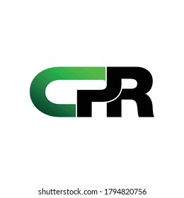 Letter CPR simple logo design vector