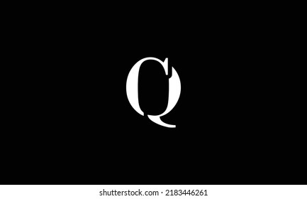 Letter CQ Logo Icon Design Vector Template Illustration.