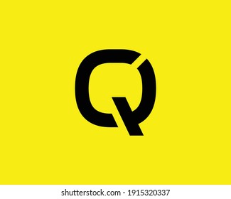 letter cq and qc logo design vector template