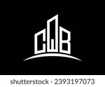 Letter CQB building vector monogram logo design template. Building Shape CQB logo.
