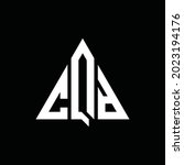 Letter CQB Triangle Business Logo Design