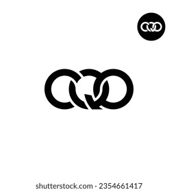 Diseño de logotipo de monograma CQO para carta