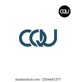 Diseño de logotipo de monograma CQU