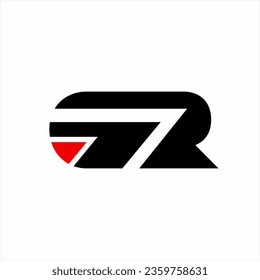 Letter CR 7 logo design unique concept.