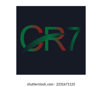 letter CR logo design elements