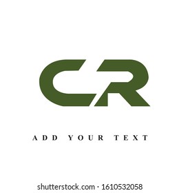 Letter CR logo design & illustration vector art