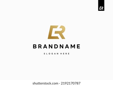 Letter CR logo design, RC monogram logo design, minimal creative modern