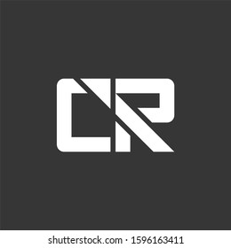 Letter CR Logo Design template