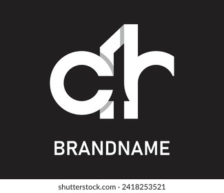 
Letter cr logo design template