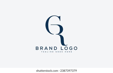 letter CR logo design vector template design for brand.