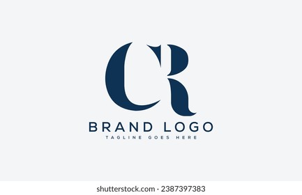 letter CR logo design vector template design for brand.