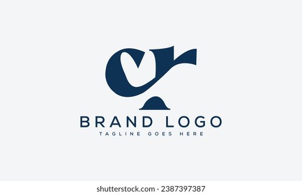 letter CR logo design vector template design for brand.