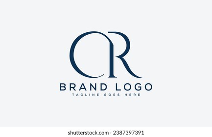 letter CR logo design vector template design for brand.