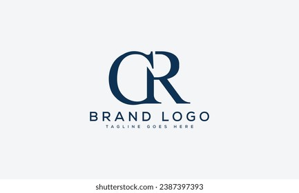 letter CR logo design vector template design for brand.