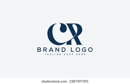 letter CR logo design vector template design for brand.