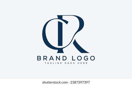 letter CR logo design vector template design for brand.