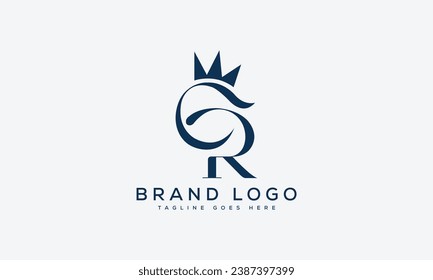 letter CR logo design vector template design for brand.