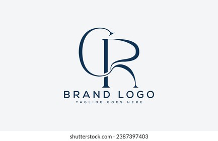 letter CR logo design vector template design for brand.