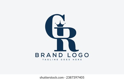 letter CR logo design vector template design for brand.