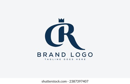 letter CR logo design vector template design for brand.