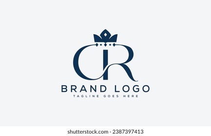 letter CR logo design vector template design for brand.