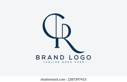 letter CR logo design vector template design for brand.