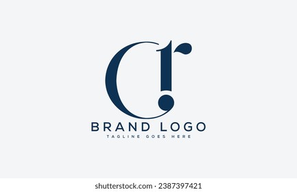 letter CR logo design vector template design for brand.