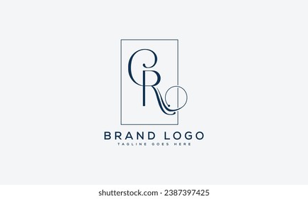 letter CR logo design vector template design for brand.