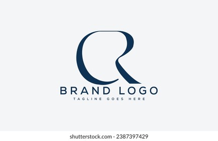 letter CR logo design vector template design for brand.