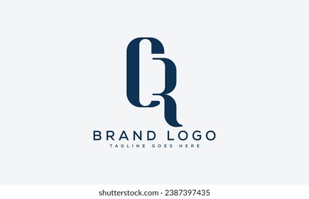 letter CR logo design vector template design for brand.