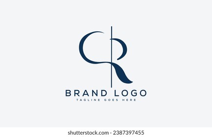 letter CR logo design vector template design for brand.